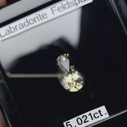 Golden Labradorite 5.021ct / Sri Lanka