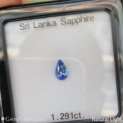 "Sky Blue & Cornflower Blue" Sapphire 1.291ct / Sri Lanka