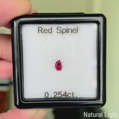 Pinkish Red Spinel 0.254ct / Burma