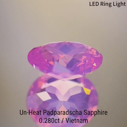 Un-Heat Padparadscha Sapphire 0.280ct / Vietnam