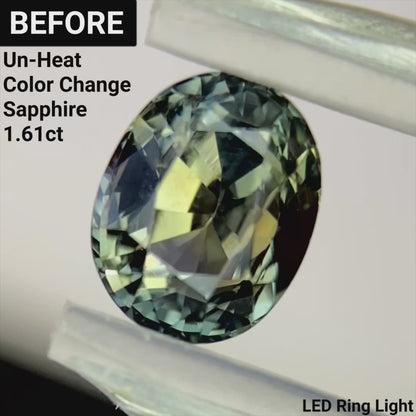 Un-Heat Color Change Sapphire 1.32ct / Tanzania