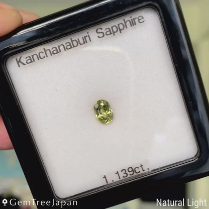 Greenish Yellow Sapphire 1.139ct / Kanchanaburi