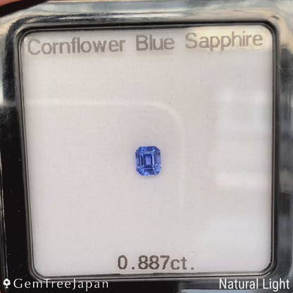 Cornflower Blue Sapphire 0.887ct / Burma
