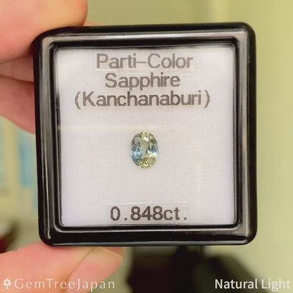 Parti-Color Sapphire 0.848ct / Thailand (Kanchanaburi)