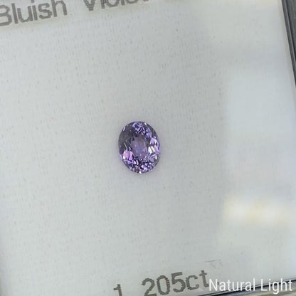 Bluish Violet Spinel 1.205ct / Sri Lanka