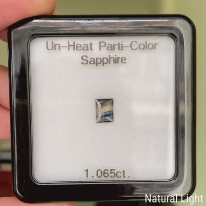 Un-Heat Parti-Color Sapphire 1.065ct / Vietnam