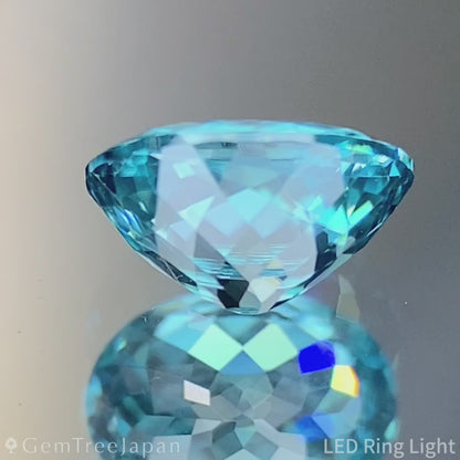Blue Zircon 1.06ct / Cambodia / Super Gira Cut