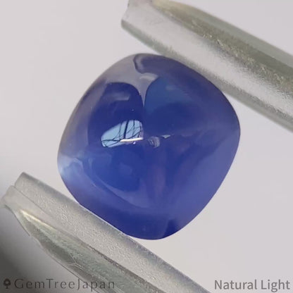 "Sugarloaf & Buff Top Flower" Un-Heat Sapphire 1.732ct / Myanmar (Burma)