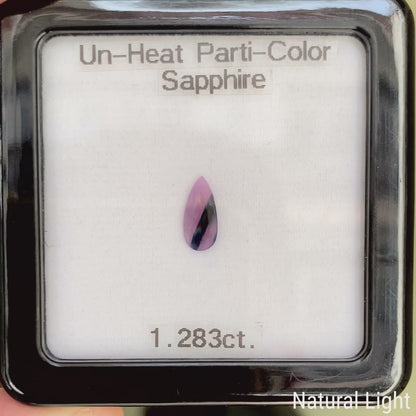 Un-Heat Parti-Color Sapphire 1.283ct / Vietnam