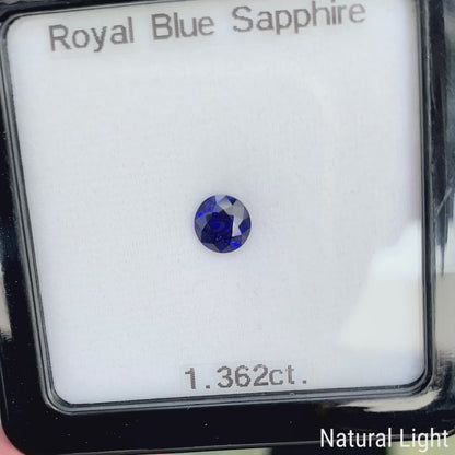 Royal Blue Sapphire 1.362ct / Burma