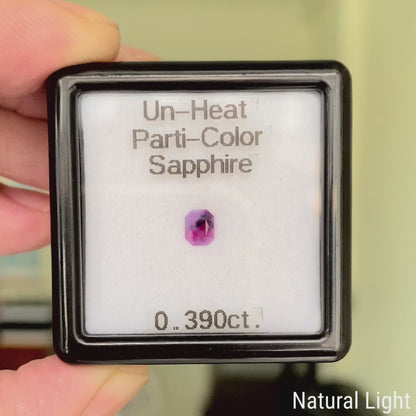 Un-Heat Parti-Color Sapphire 0.390ct / Vietnam