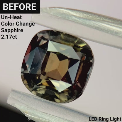 Un-Heat Color Change Sapphire 2.00ct / Tanzania