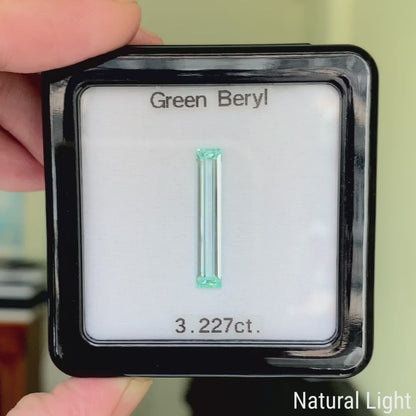 Green Beryl 3.227ct / Nigeria