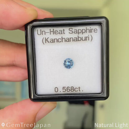 Un-Heat Sapphire 0.568ct / Thailand (Kanchanaburi)