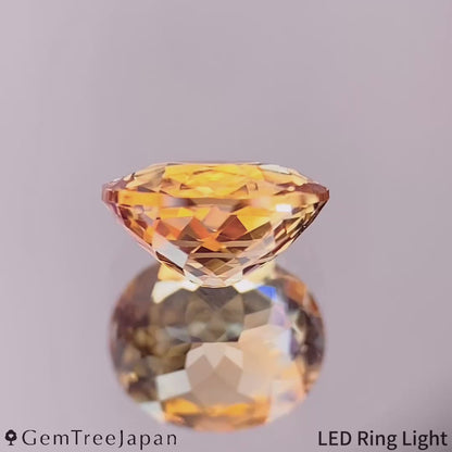 Light Orange Sapphire 0.770ct / Thailand(Kanchanaburi)