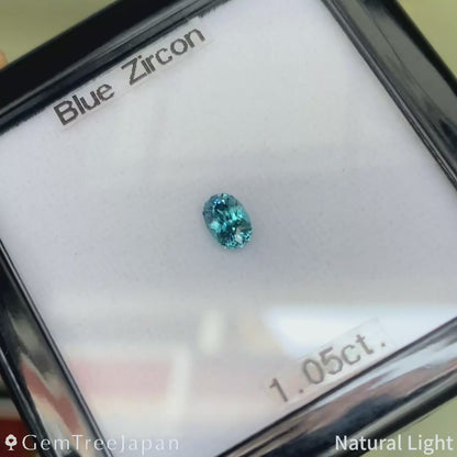 【Trial Price】Blue Zircon 1.05ct / Cambodia