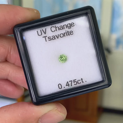 UV Change Tsavorite 0.475ct / Tanzania