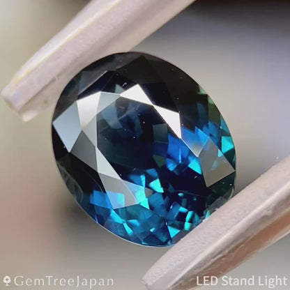 "Dark Teal Blue" Kanchanaburi Sapphire 2.083ct / Thailand