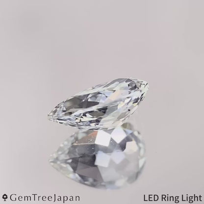 Un-Heat Colorless Sapphire 0.616ct / Thailand (Kanchanaburi)