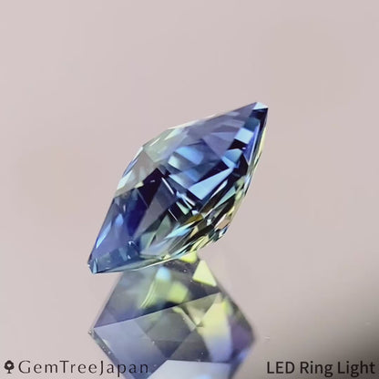 Parti-Color Sapphire 0.723ct / Thailand (Kanchanaburi)