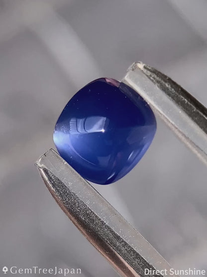 "Sugarloaf & Buff Top Flower" Un-Heat Sapphire 1.732ct / Myanmar (Burma)