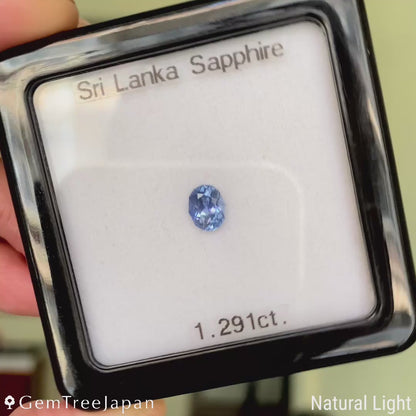 "Silky Blue" Sapphire 1.291ct / Sri Lanka