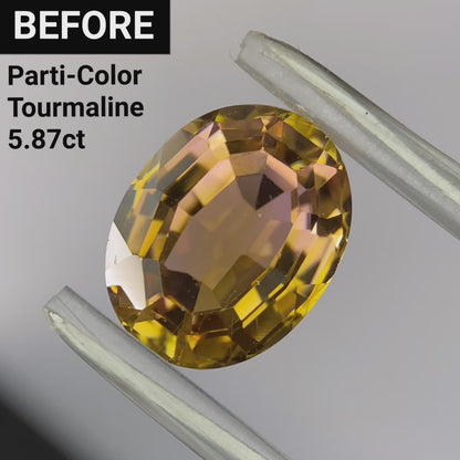 【Nori's Gem】Parti-Color Tourmaline 5.452ct / Brazil