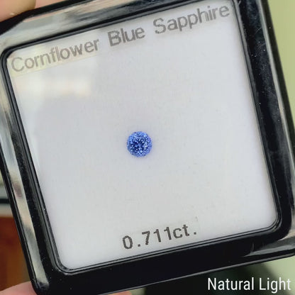 Cornflower Blue Sapphire 0.711ct / Burma