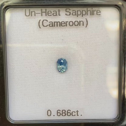 【lulu's Recommend】Un-Heat Sapphire 0.686ct / Cameroon