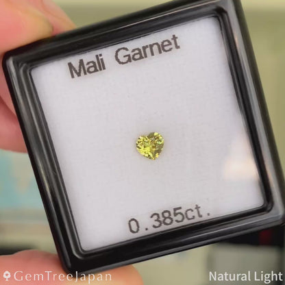 【Trial Price】Mali Garnet 0.385ct / Heart Shape