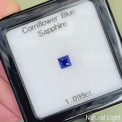Cornflower Blue Sapphire 1.099ct / Burma