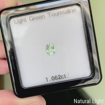Light Green Tourmaline 1.062ct / Vietnam