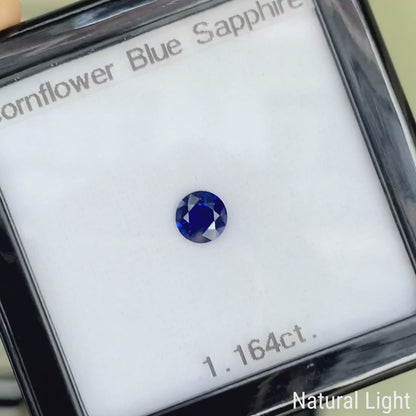 Cornflower Blue Sapphire 1.164ct / Burma