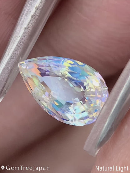 【from Rough】Rainbow Moonstone 2.56ct / Madagascar