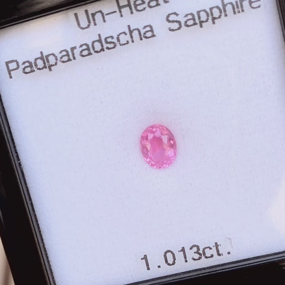 Un-Heat Padparadscha Sapphire 1.013ct / Vietnam