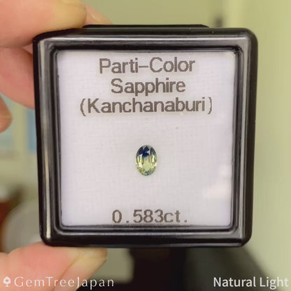 Parti-Color Sapphire 0.583ct / Thailand (Kanchanaburi)