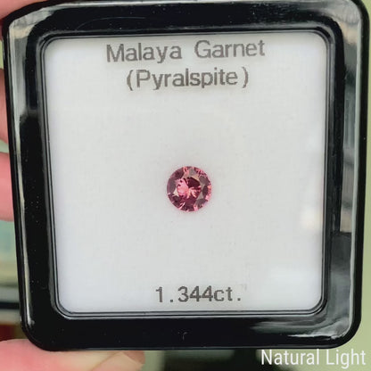Malaya Garnet (Pyralspite) 1.344ct / Tanzania