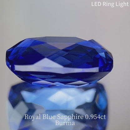 Royal Blue Sapphire 0.954ct / Burma