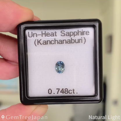 Un-Heat Sapphire 0.748ct / Thailand (Kanchanaburi)