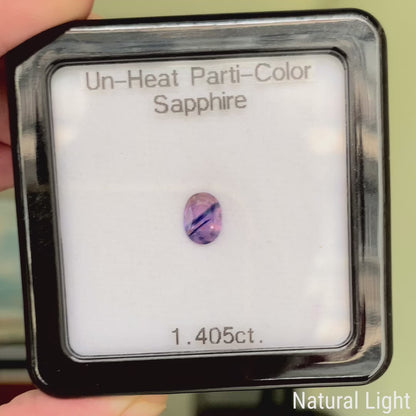 Un-Heat Parti-Color Sapphire 1.405ct / Vietnam