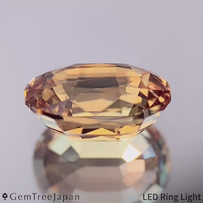 "Sherry Color" Un-Heat Sapphire 1.086ct / Thailand (Kanchanaburi)