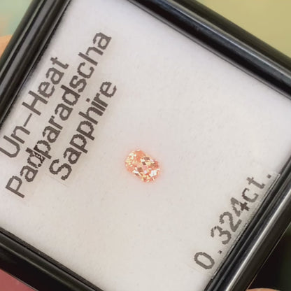 Un-Heat Padparadscha Sapphire 0.324ct / Sri Lanka