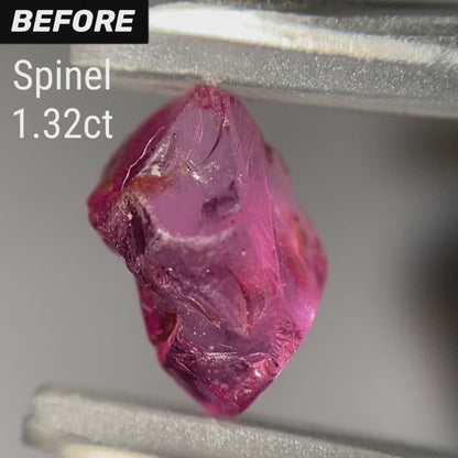 Neon Pink Spinel 0.449ct / Tanzania: Mahenge