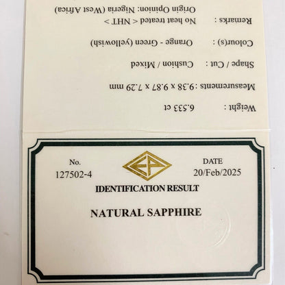 Un-Heat Parti-Color Sapphire 6.533ct / Nigeria