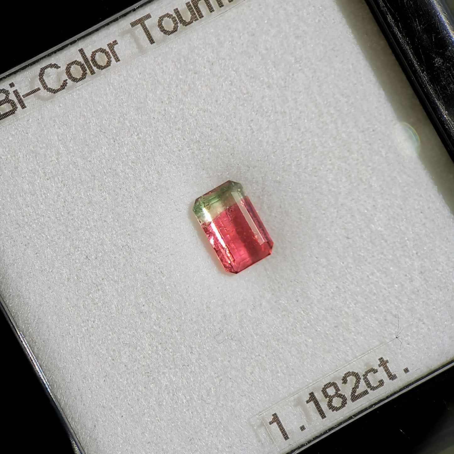 Bi-Color Tourmaline 1.182ct